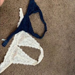Deep B Halter bralettes